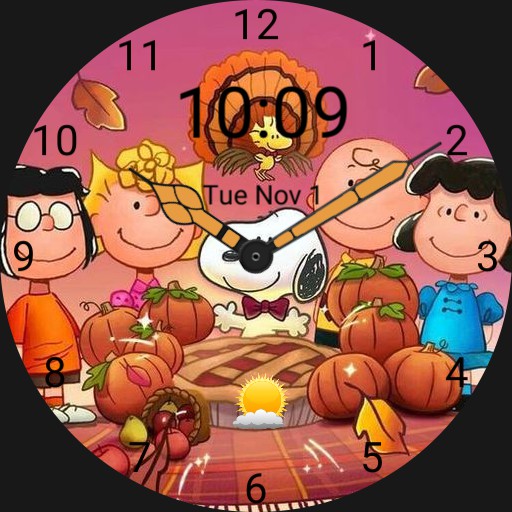 happy Thanksgiving peanuts