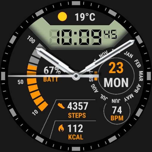 Brute All in One Hybrid Analog Digital Multi Info Colours 05
