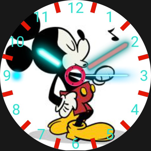 strolling Mickey Mouse