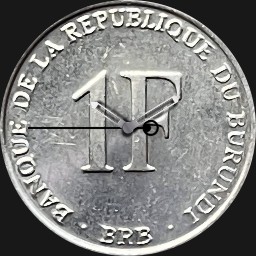 Aluminum, 1 Franc, Burundi, 2003 