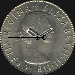 Cupronickel, 1 Shilling, UK, 1963