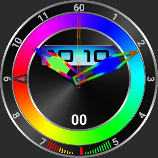 muti-coloured stopwatch