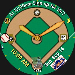 BASEBALL x3 - METS Logo & 2 Fields Automatically Change OR Select - by Furmaniac