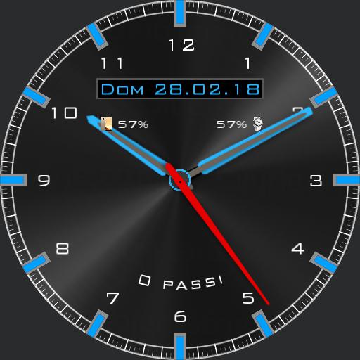 On blue analog / off White digital