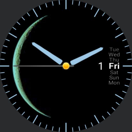 Moon cycle watch • WatchMaker the world's largest watch face platform