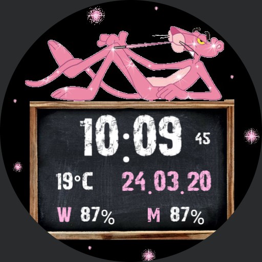 pink panther glitter