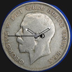 Silver, George V, England, Half Crown, 1922
