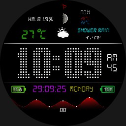 Digital chome watch
