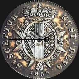 Silver, Tuscany, Half Paolo, 1857