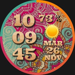 Hippie color mandala