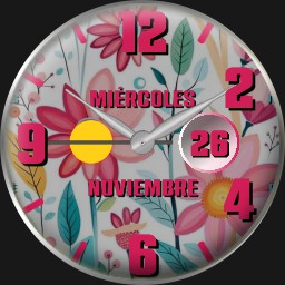 Tropical pink flowers 