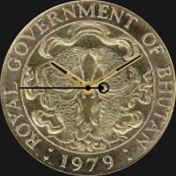 Cupronickel, Bhutan, 25 Chetrums, 1979