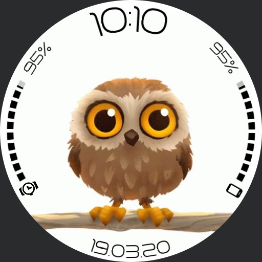 owl day/night animated