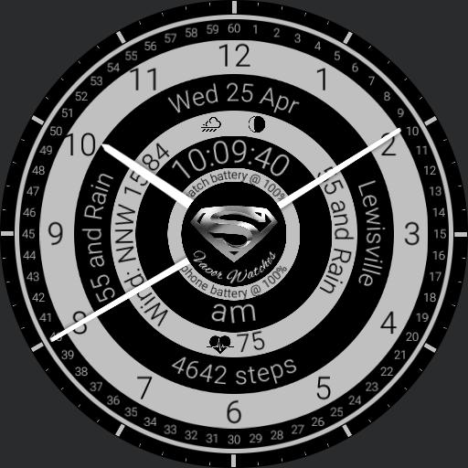 Superman Black  Silver 
