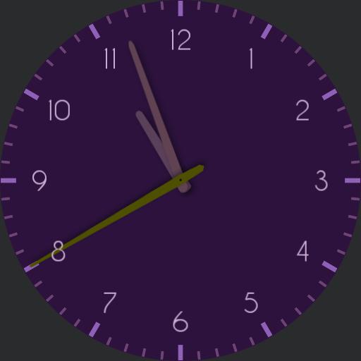 Analog Purple Watch