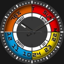 Brute NIGHTVISION Perpetual Calendar Watch Lume