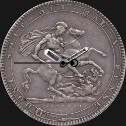 Silver, George III, 1 Crown, UK, 1818