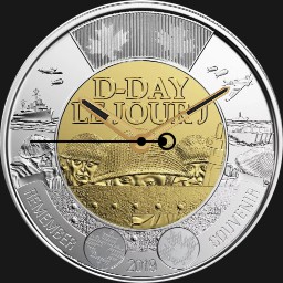 Bi-metallic, 75th D Day, Uncolored , Canada, 2019 
