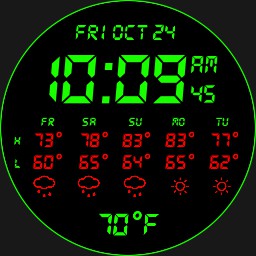 green and red weather forecast 