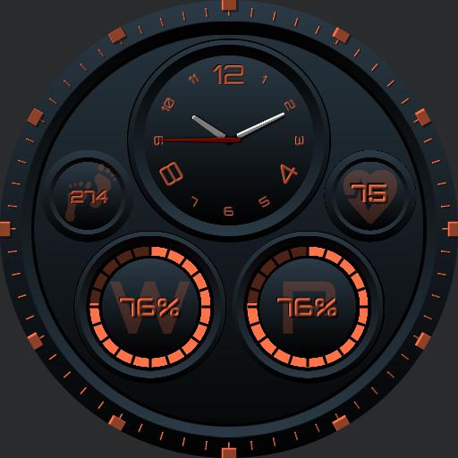 V1 Ucolor Minimal Multi-Screen Weather Blue