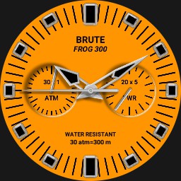 Brute FROG 300 Diver Military Field Watch Colours Lume