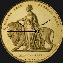Gold, UK, 5 Pounds, 1839