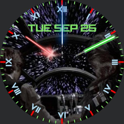 Star Wars Lightsaber Round Face Copy