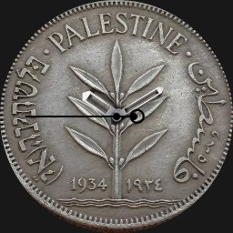 Silver, Palestine, 100 Mils, 1934
