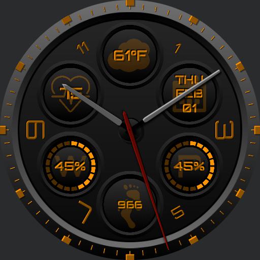 V5.2 Single Circles Silver Black