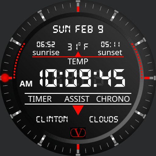 Valentino Tactical Digital V edition Red