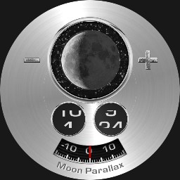 Brute EARTH OBSERVATORY Moonphase Moon Parallax Jumpig Hour Watch