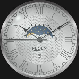 Regent P-160 Moon Phase Pocket Watch 1