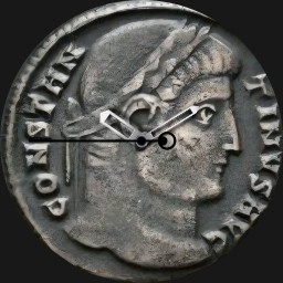 Bronze, Emperor Laureate, Follis, 326 CE