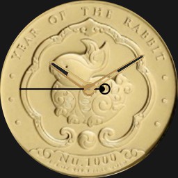 Gold, Bhutan, Year of the Rabbit, 1000 NU, 2023