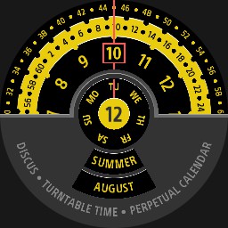 Brute DISCUS Turntable Time Perpetual Calendar Seasons Watch Colours