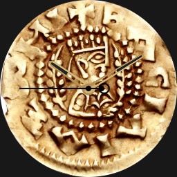 Gold, Axum, Israel, Half Aureus, 590 CE  