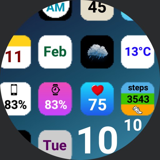 iPhone watch face