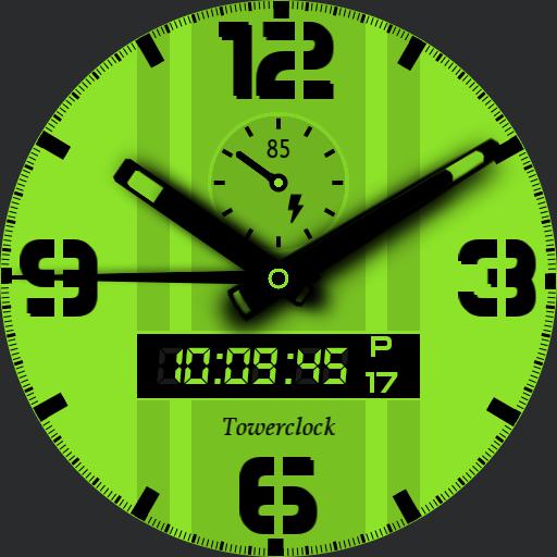 Towerclock yellow - color inverse