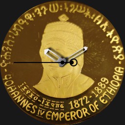 Gold, Yohannes IV, Ethiopia, 50 Birr, 1972