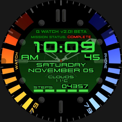 Q WATCH v2.01 BETA des side label and repositioning