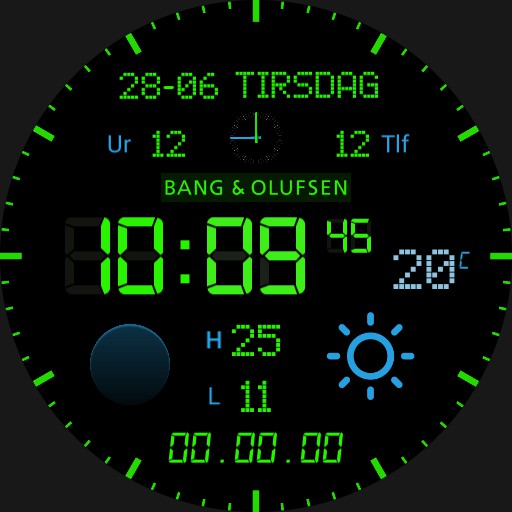 BeoWatch, DANSK DANISH layout, low energy, inspired by BANG OLUFSEN products - . Made for free with love Copy