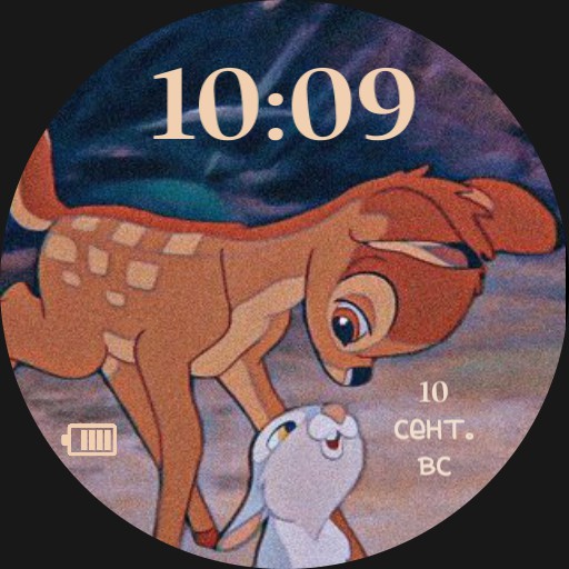 Bambi deer and rabbit bunny