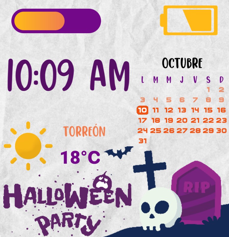 Halloween widget 