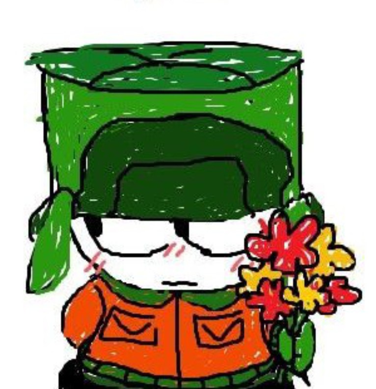 Kyle with Flowers 