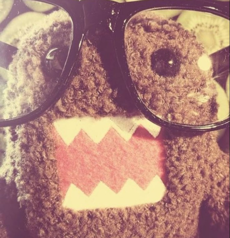 cute domo w big glasses