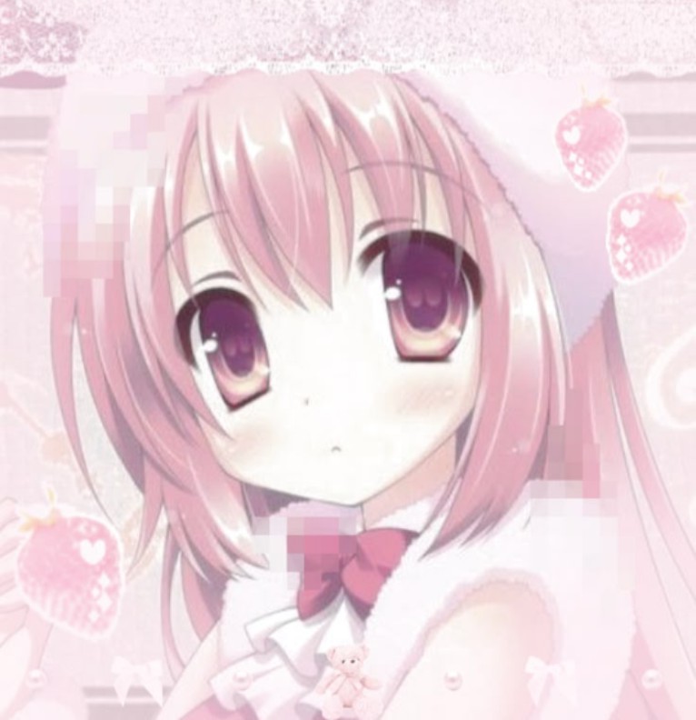kawaii cutecore pink anime girl 