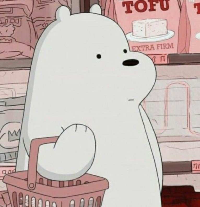 Ice bear pink large size