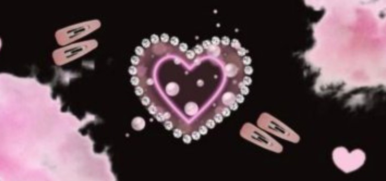 pink heart widget