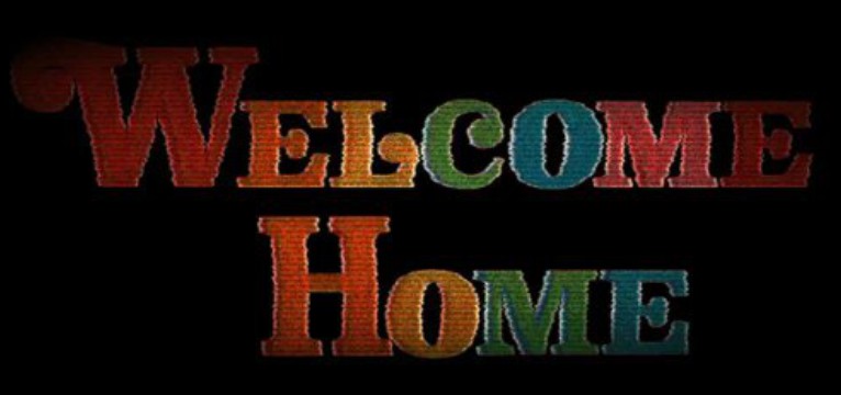 welcome home text widget