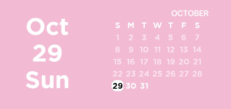 cute aesthetic calendar 